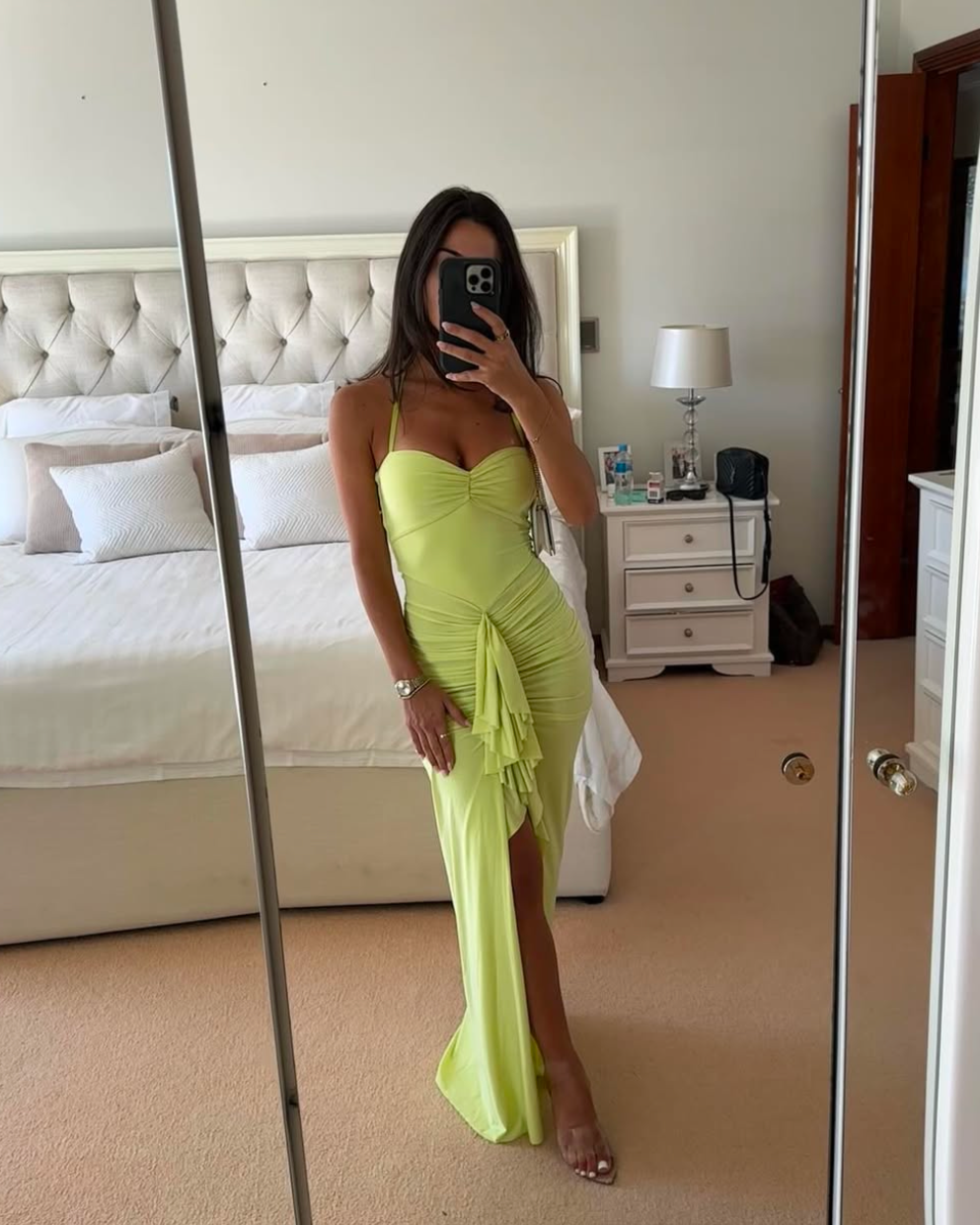 Natalie Rolt Lime Dress