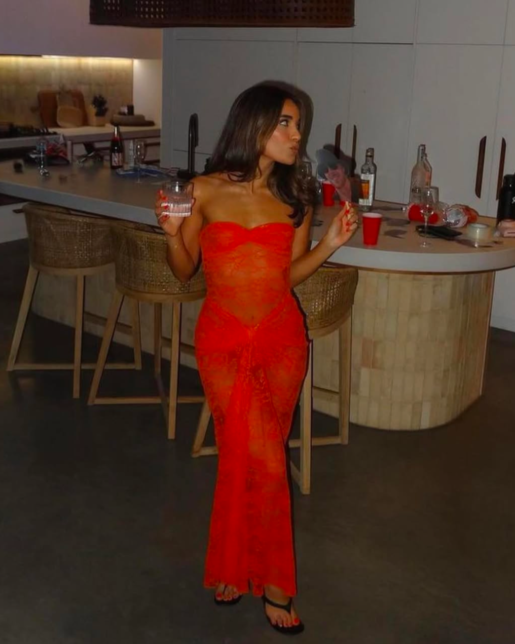 Natalie Rolt Orange Dress